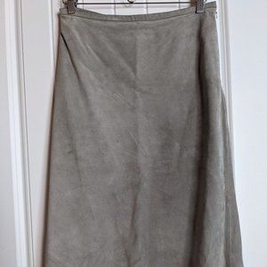 Vintage Y2K Grey Suede Banana Republic Skirt